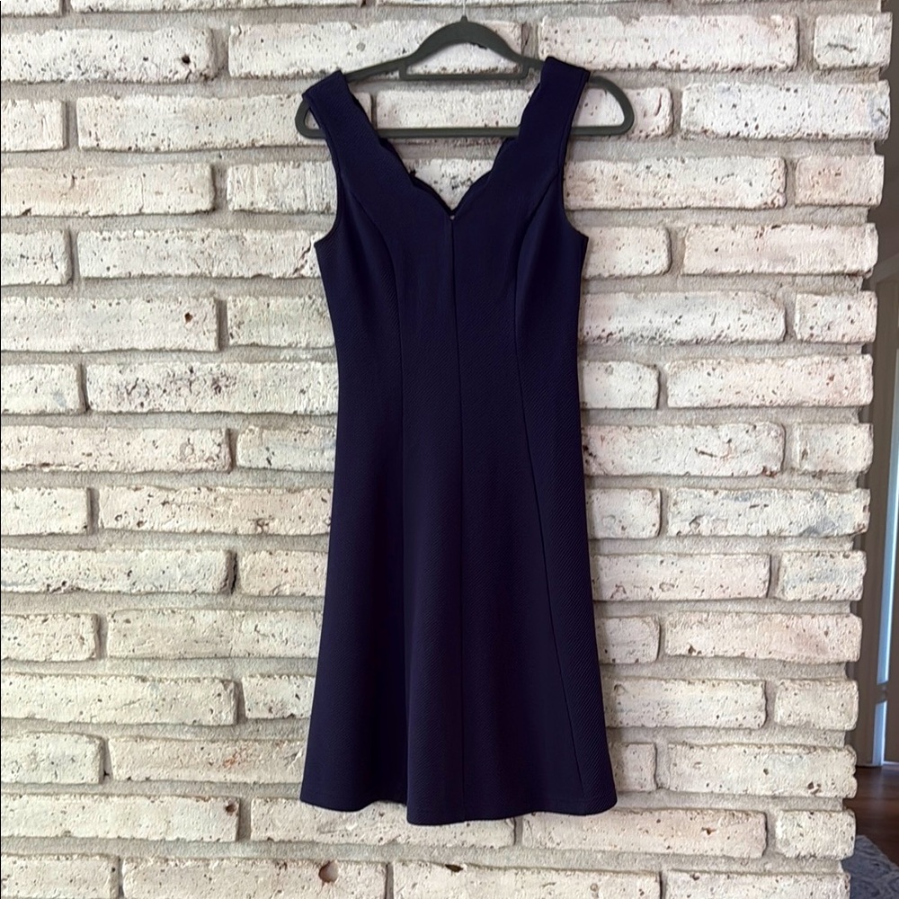 Elegant Navy Sleeveless Dress